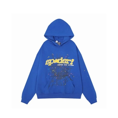 Coco Shoes Sp5der Spider Web Print Gothic Hoodie TC Blue 01
