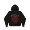 Sp5der OG Rhinestone Logo Hoodie Black
