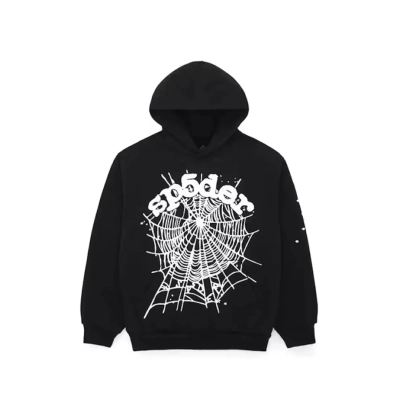 Sp5der Spider Worldwide Black OG Web Hoodie 01