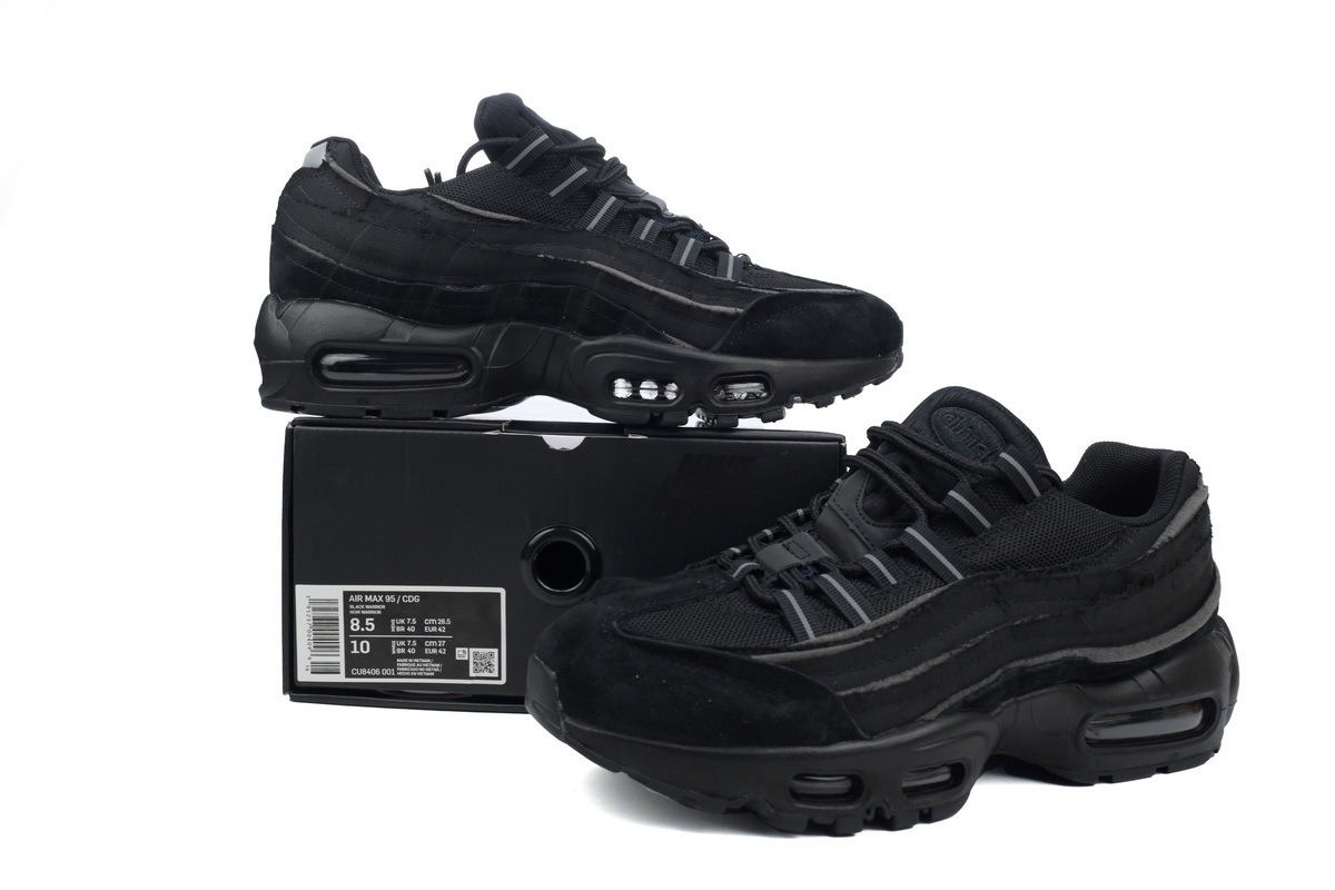 Coco Shoes Nike Air Max 95 Comme des Garcons Black CU8406 001 - Cocoshoesvip.net