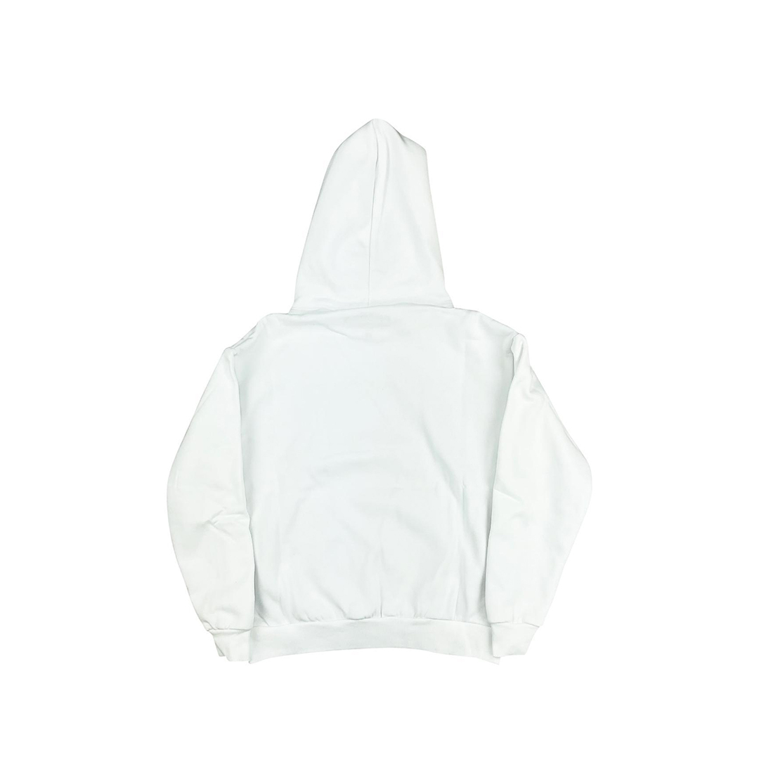 Coco Shoes Sp5der OG Rhinestone Logo Hoodie White - Cocoshoesvip.net