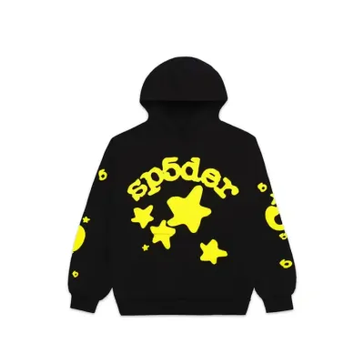 Sp5der Beluga Hoodie Onyx Yellow 01