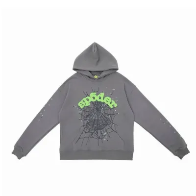 Sp5der Hoodie Grey 01