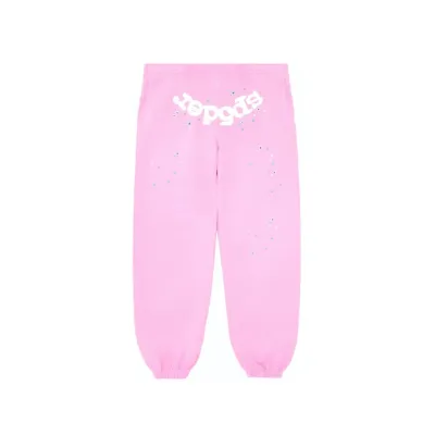 Sp5der Number Sweatpants Pink 01
