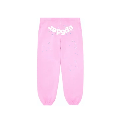 Sp5der Number Sweatpants Pink 01