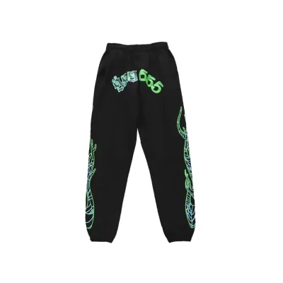Sp5der x 999 Club × Spider Worldwide Juice WRLD Puff Print Sweatpants 01
