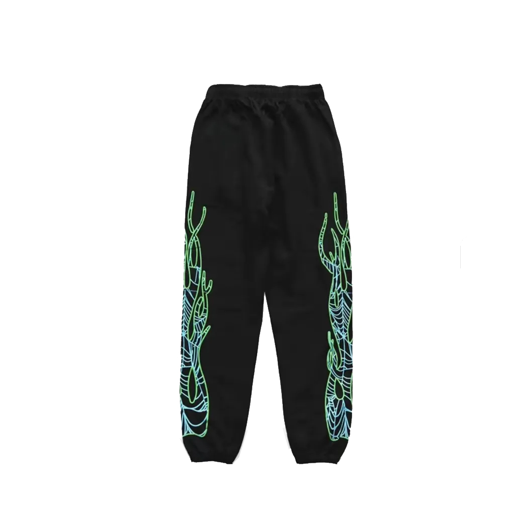 Coco Shoes Sp5der x 999 Club × Spider Worldwide Juice WRLD Puff Print Sweatpants - Cocoshoesvip.net