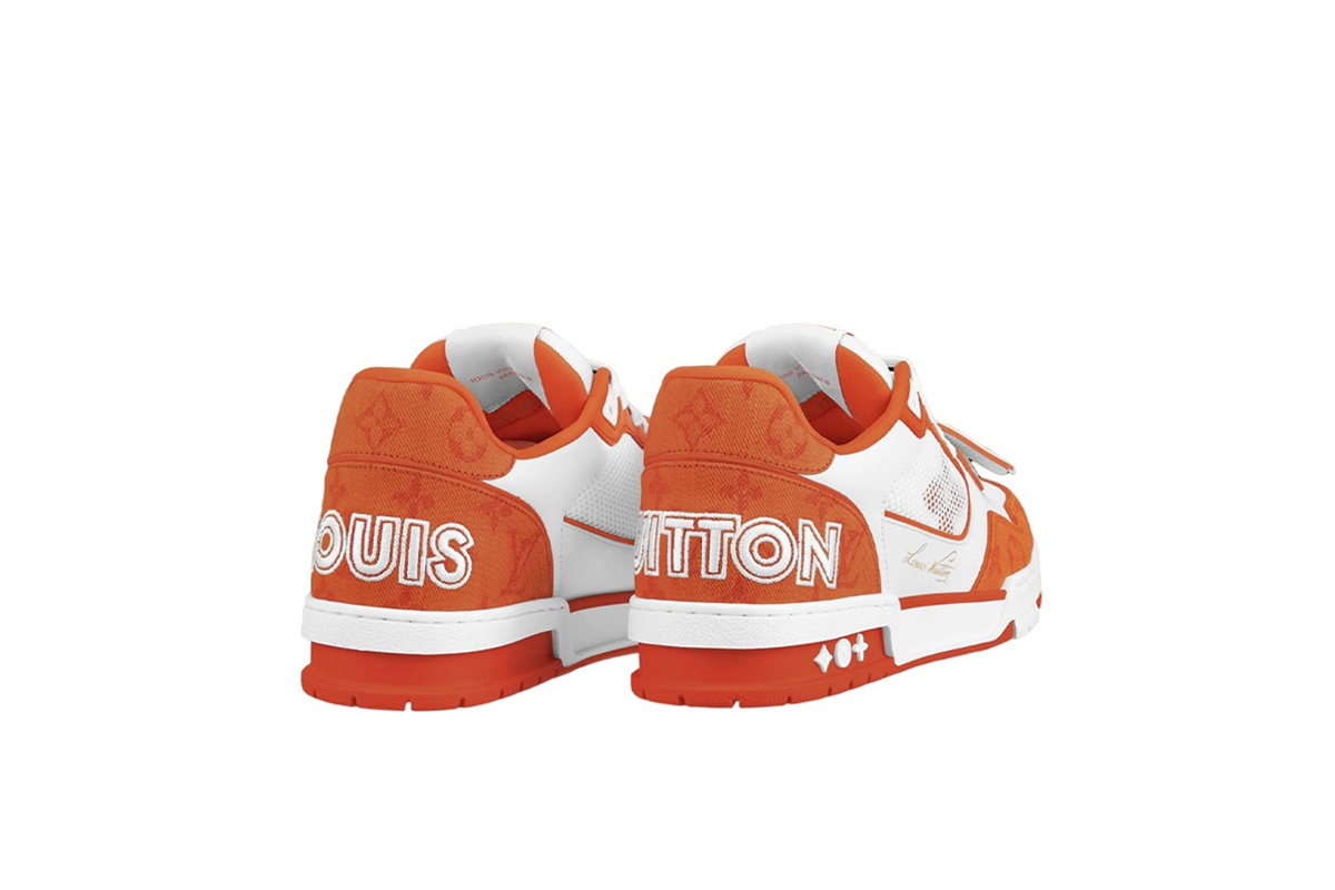 Coco Shoes Louis Vuitton Trainer Monogram Denim Orange 1A9ZD6/1A9ZBO/1A9ZBM/1A9ZBE - Cocoshoesvip.net