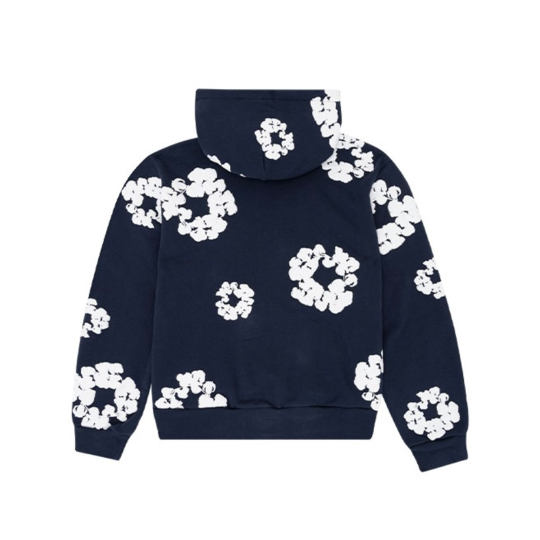 Coco Shoes Denim Tears The Cotton Wreath Sweatshirt Navy - Cocoshoesvip.net