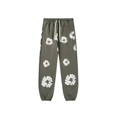 Denim Tears The Cotton Wreath Sweatpants Dark Gray 01