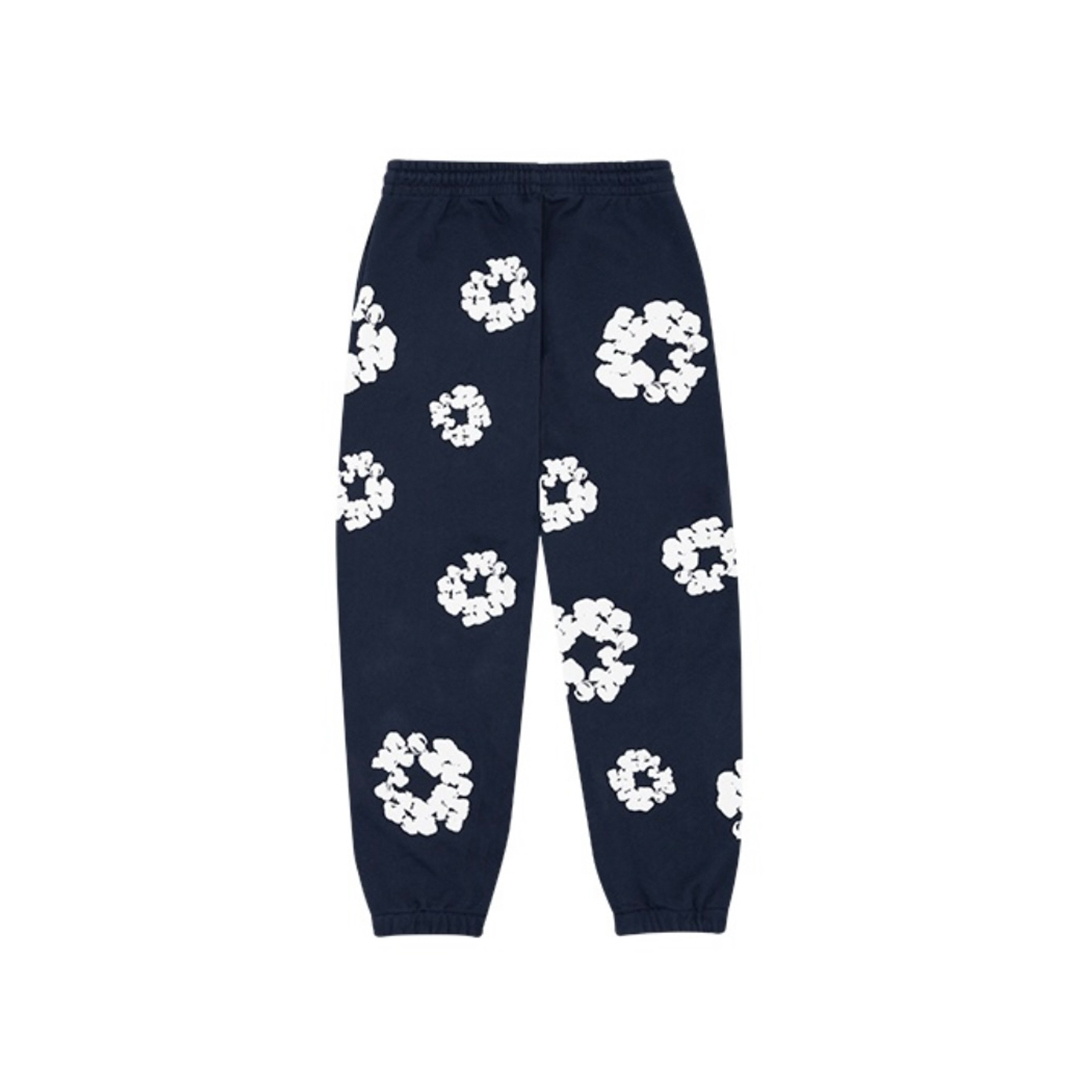 Coco Shoes Denim Tears The Cotton Wreath Sweatpants Navy - Cocoshoesvip.net