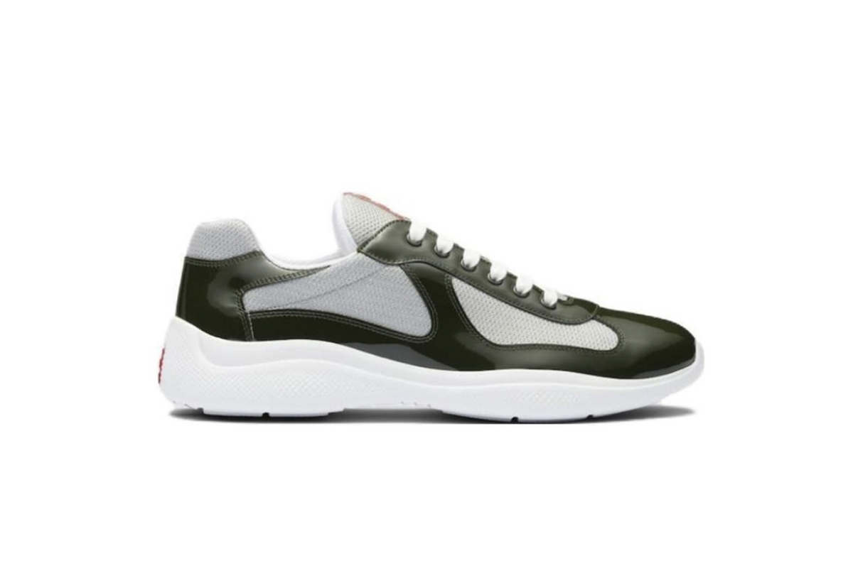 Coco Shoes Prada America's Cup Dark Green and Silver 4E3400 3AMS FOHG1 - Cocoshoesvip.net