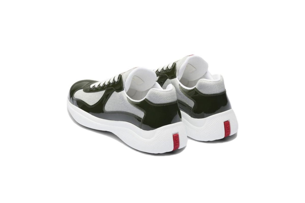 Coco Shoes Prada America's Cup Dark Green and Silver 4E3400 3AMS FOHG1 - Cocoshoesvip.net