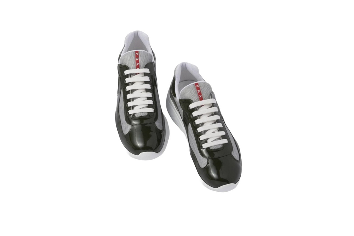 Coco Shoes Prada America's Cup Dark Green and Silver 4E3400 3AMS FOHG1 - Cocoshoesvip.net