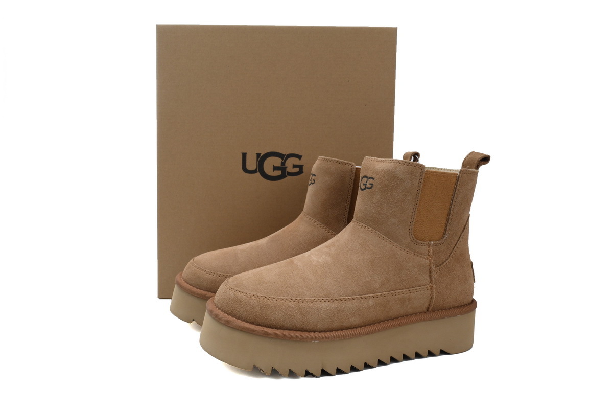 Coco Shoes UGG Classic Chelsea Platform Mini Boot Chestnut (Women's) 1158051-CHE - Cocoshoesvip.net