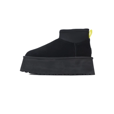 Coco Shoes UGG Classic Mini Dipper Boot Black Yellow (Women's) 1168170-BLK 01