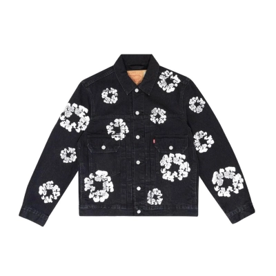 Coco Shoes Denim Tears Type-2 All Over Wreath Jacket Black 01