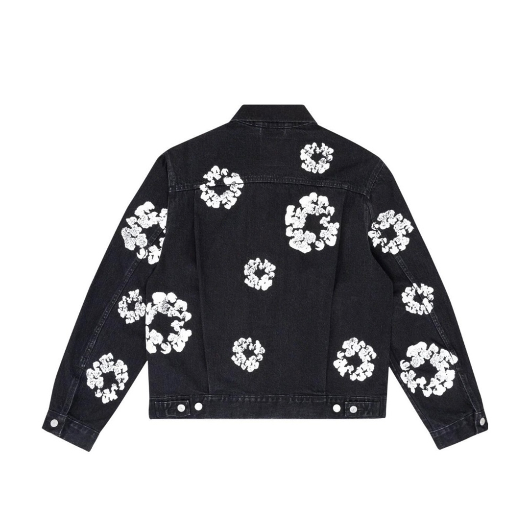 Coco Shoes Denim Tears Type-2 All Over Wreath Jacket Black - Cocoshoesvip.net