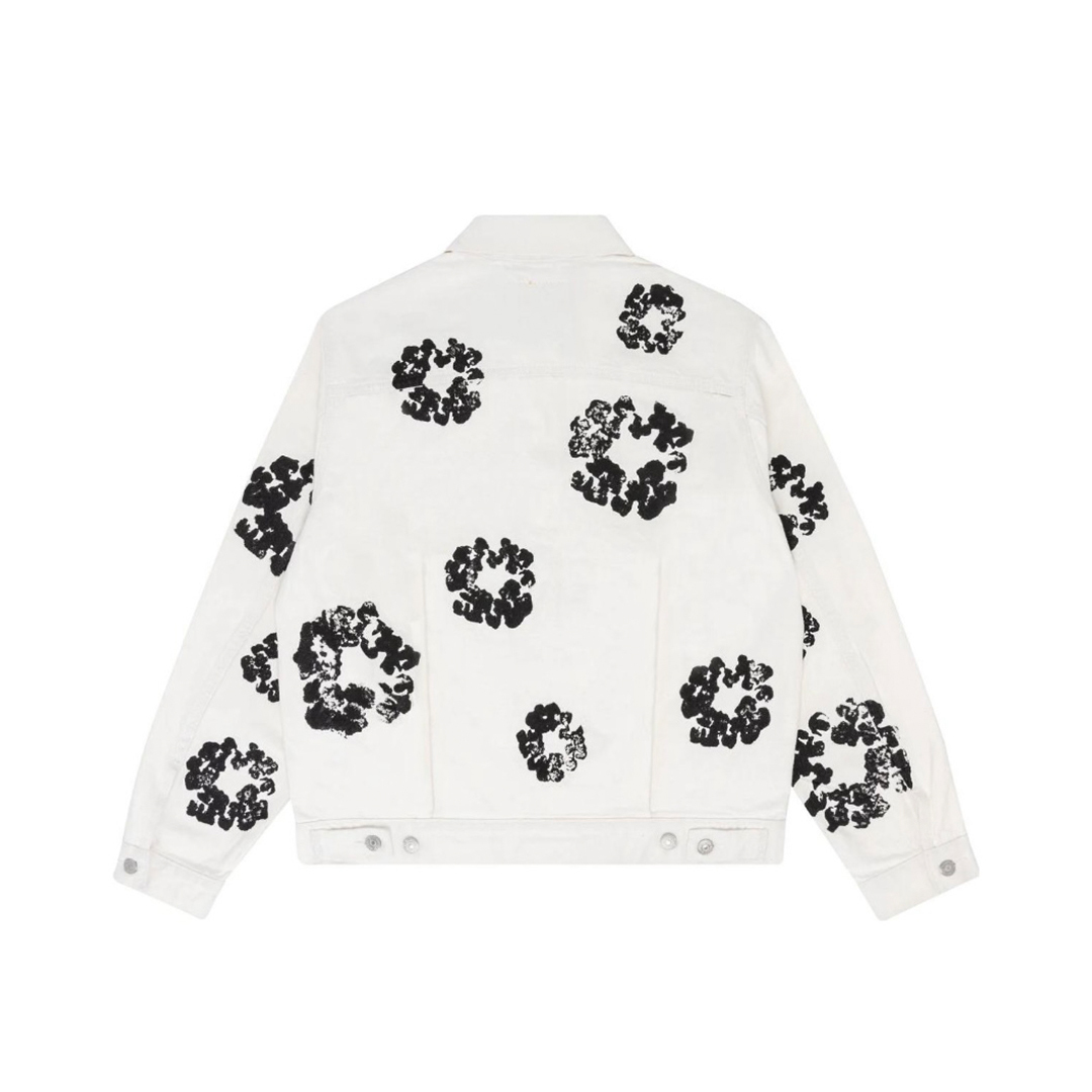 Coco Shoes Denim Tears Type-2 All Over Wreath Jacket White - Cocoshoesvip.net