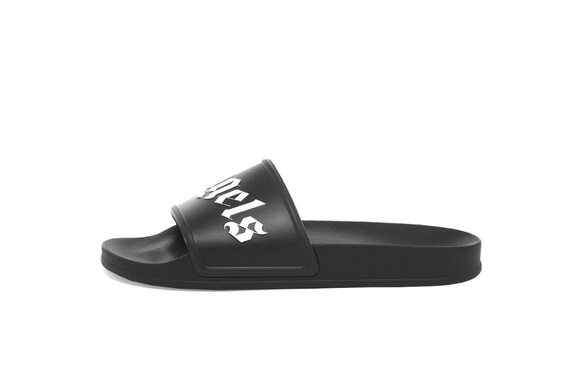 Coco Shoes Palm Angels Pool Slides Black PMIC001S21PLA0011001 - Cocoshoesvip.net