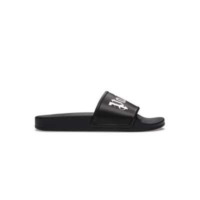 Palm Angels Pool Slides Black PMIC001S21PLA0011001 02