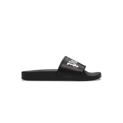 Palm Angels Pool Slides Black PMIC001S21PLA0011001 02