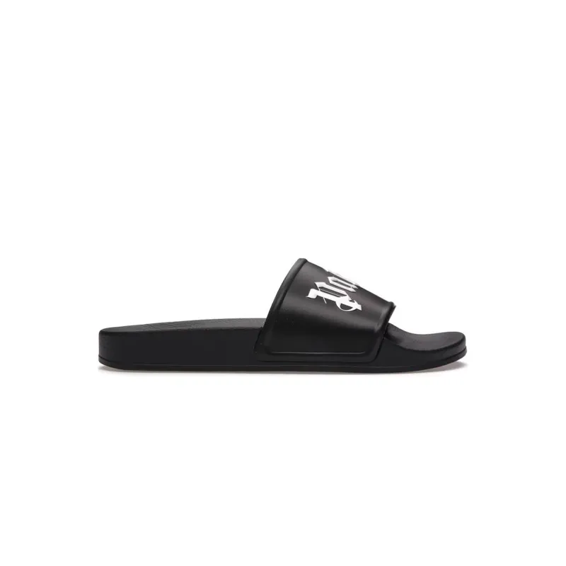 Coco Shoes Palm Angels Pool Slides Black PMIC001S21PLA0011001 - Cocoshoesvip.net