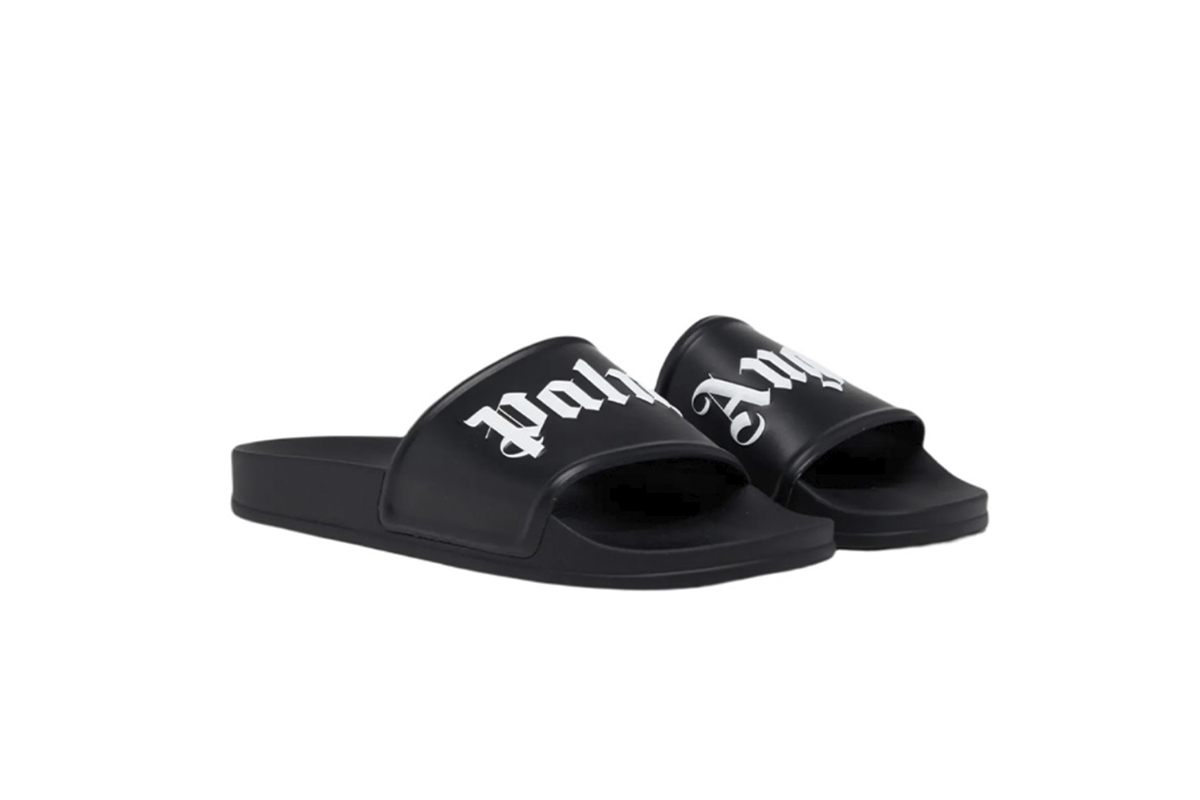 Coco Shoes Palm Angels Pool Slides Black PMIC001S21PLA0011001 - Cocoshoesvip.net