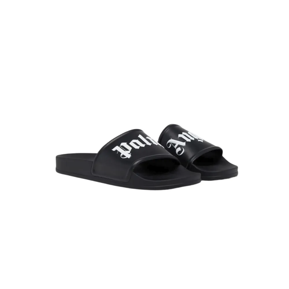 Coco Shoes Palm Angels Pool Slides Black PMIC001S21PLA0011001 - Cocoshoesvip.net