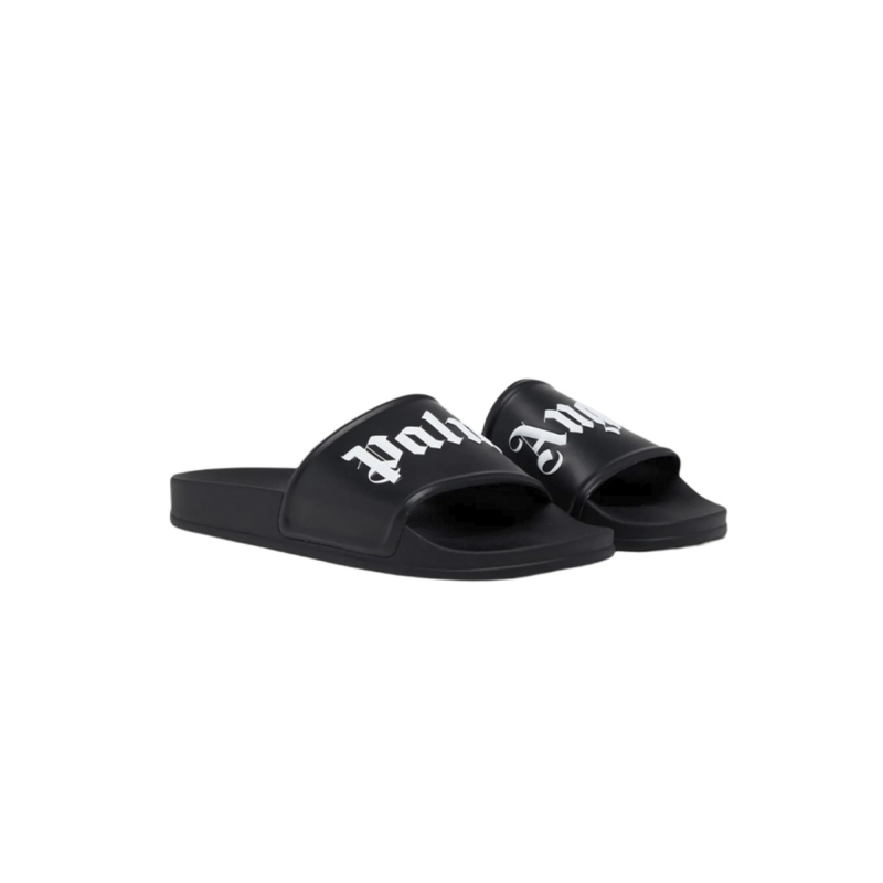 Coco Shoes Palm Angels Pool Slides Black PMIC001S21PLA0011001 - Cocoshoesvip.net