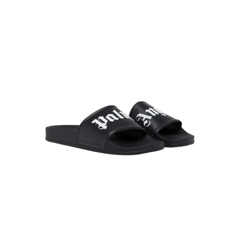 Coco Shoes Palm Angels Pool Slides Black PMIC001S21PLA0011001 - Cocoshoesvip.net