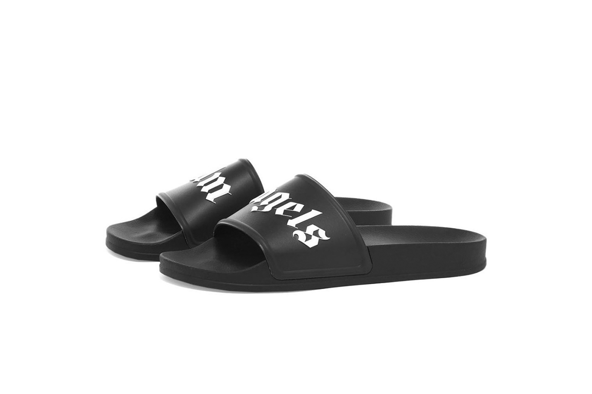 Coco Shoes Palm Angels Pool Slides Black PMIC001S21PLA0011001 - Cocoshoesvip.net