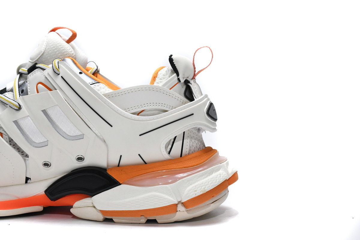 Coco Shoes Balenciaga Track White Orange(Without LED)542436 W1GB1 9059 - Cocoshoesvip.net