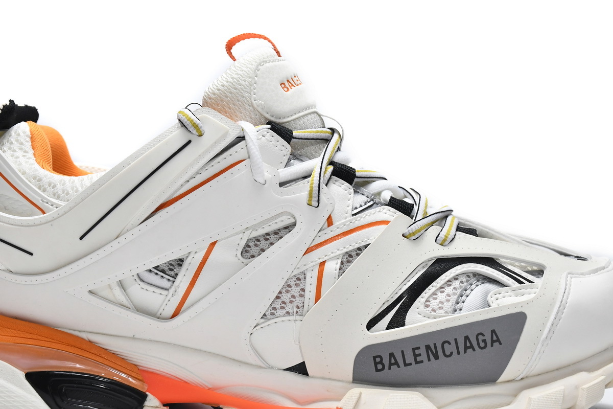 Coco Shoes Balenciaga Track White Orange(Without LED)542436 W1GB1 9059 - Cocoshoesvip.net