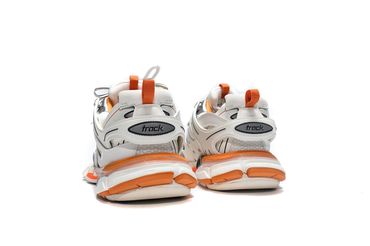 Coco Shoes Balenciaga Track White Orange(Without LED)542436 W1GB1 9059 - Cocoshoesvip.net
