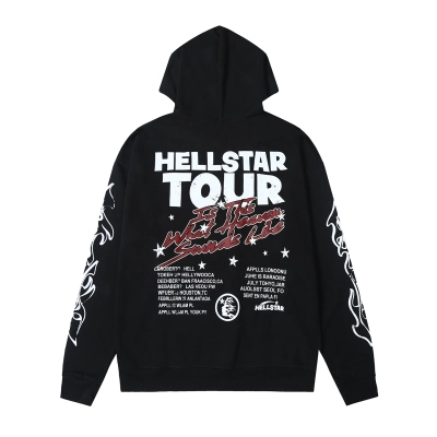 Hellstar Studios Records Tour Hoodie Black 02