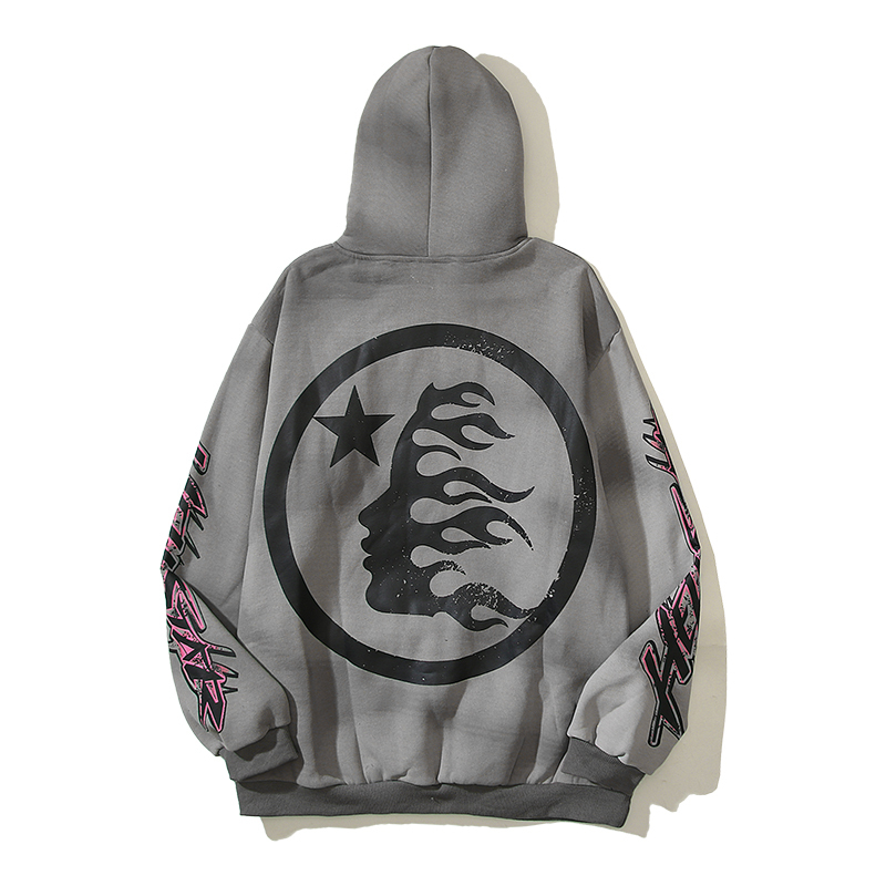 Coco Shoes Hellstar Future Flame Hoodie Grey - Cocoshoesvip.net