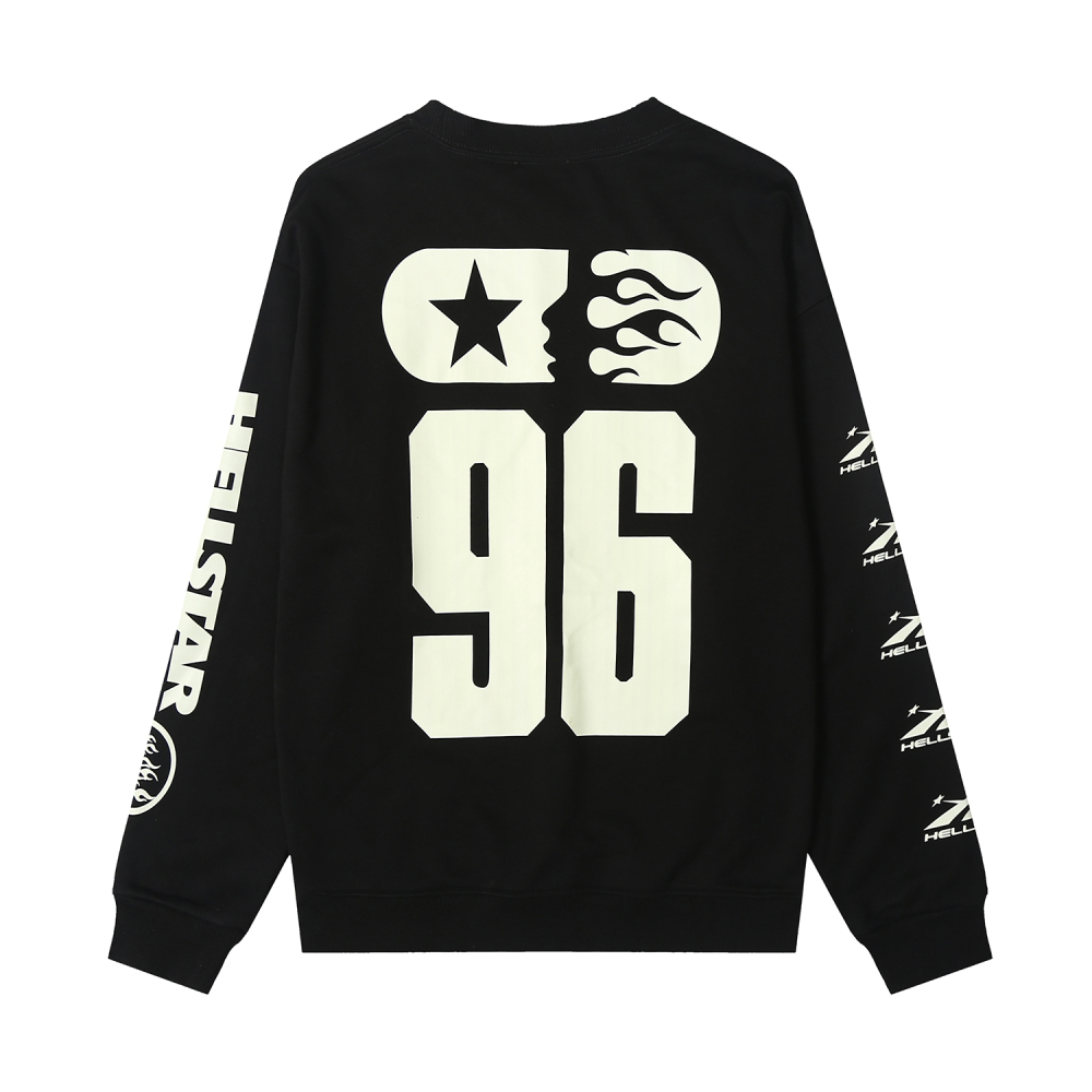 Coco Shoes Hellstar Sports 96 Crewneck Black - Cocoshoesvip.net