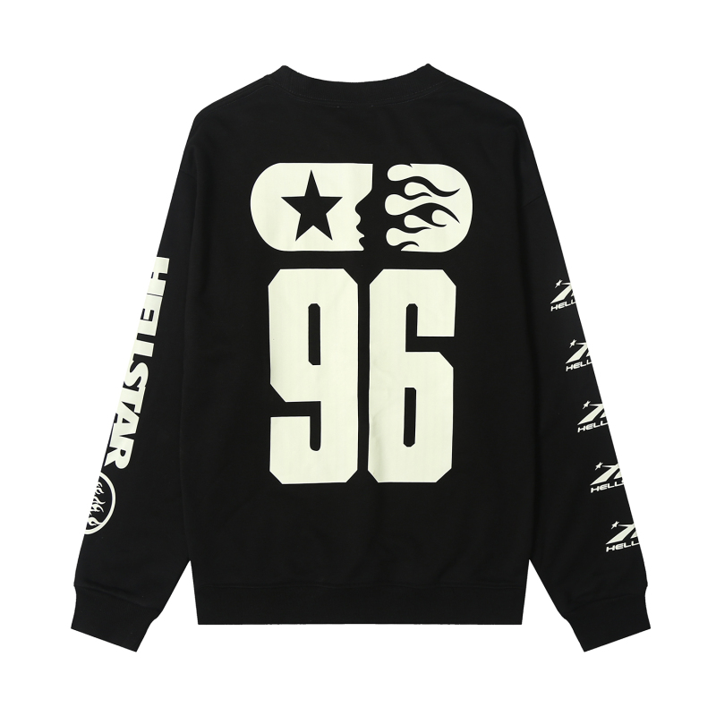 Coco Shoes Hellstar Sports 96 Crewneck Black - Cocoshoesvip.net
