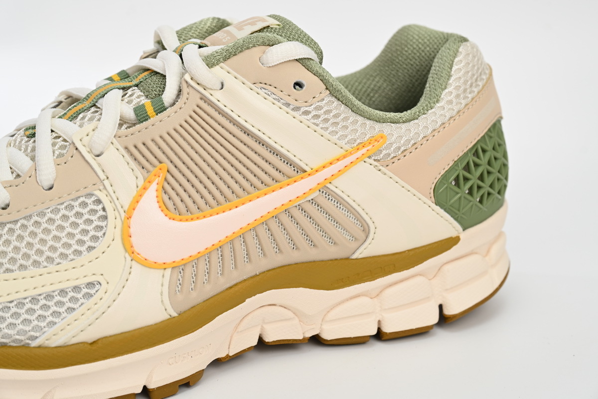 Coco Shoes Nike Zoom Vomero 5 Sail Laser Orange Medium Olive FQ6868-181 - Cocoshoesvip.net