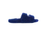 Coco Shoes Balenciaga Furry Slide Blue 654747W2DO14096 - Cocoshoesvip.net
