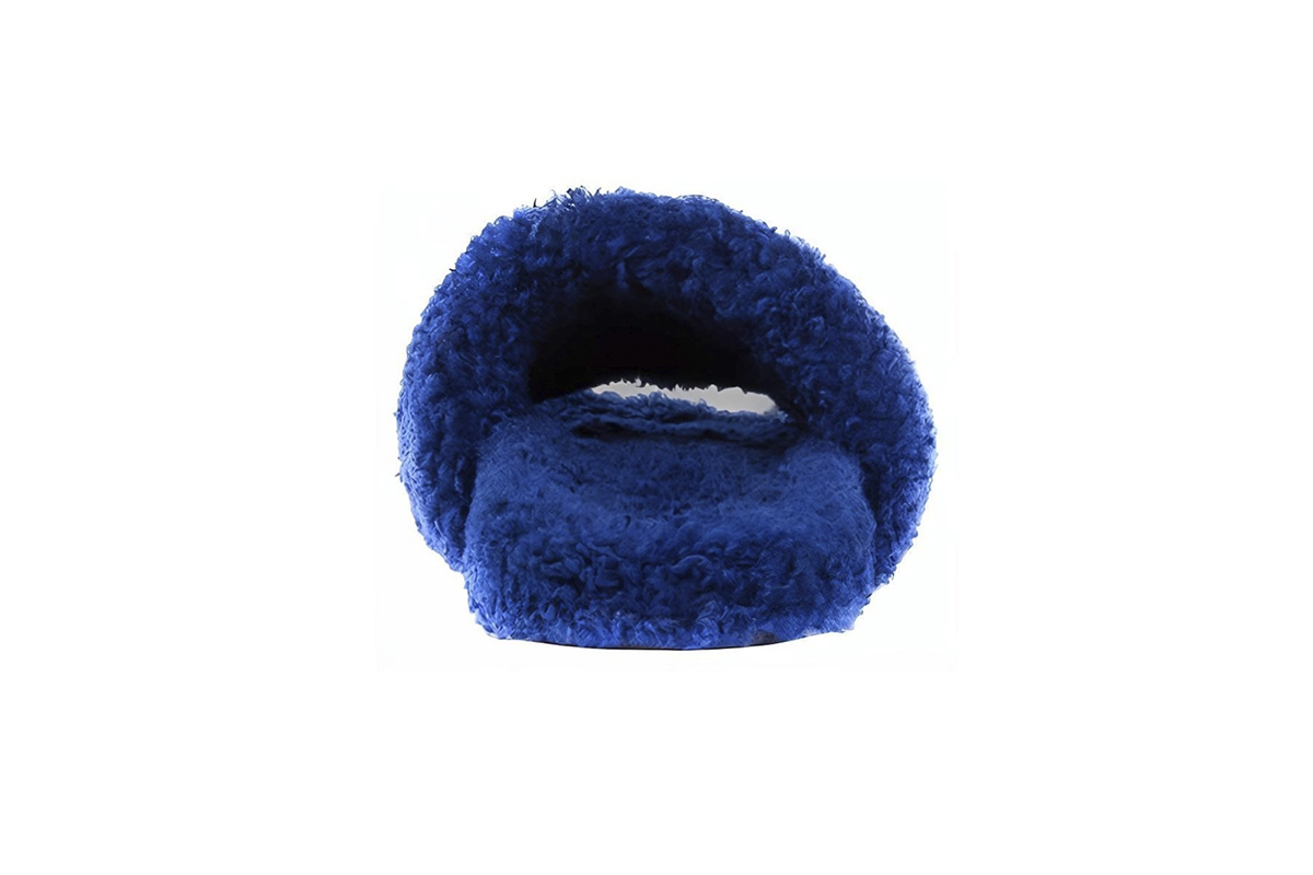 Coco Shoes Balenciaga Furry Slide Blue 654747W2DO14096 - Cocoshoesvip.net