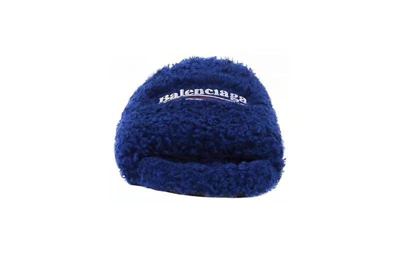 Coco Shoes Balenciaga Furry Slide Blue 654747W2DO14096 - Cocoshoesvip.net