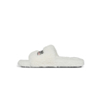 Coco Shoes Balenciaga Furry Slide White 654261W2DO19906 - Cocoshoesvip.net