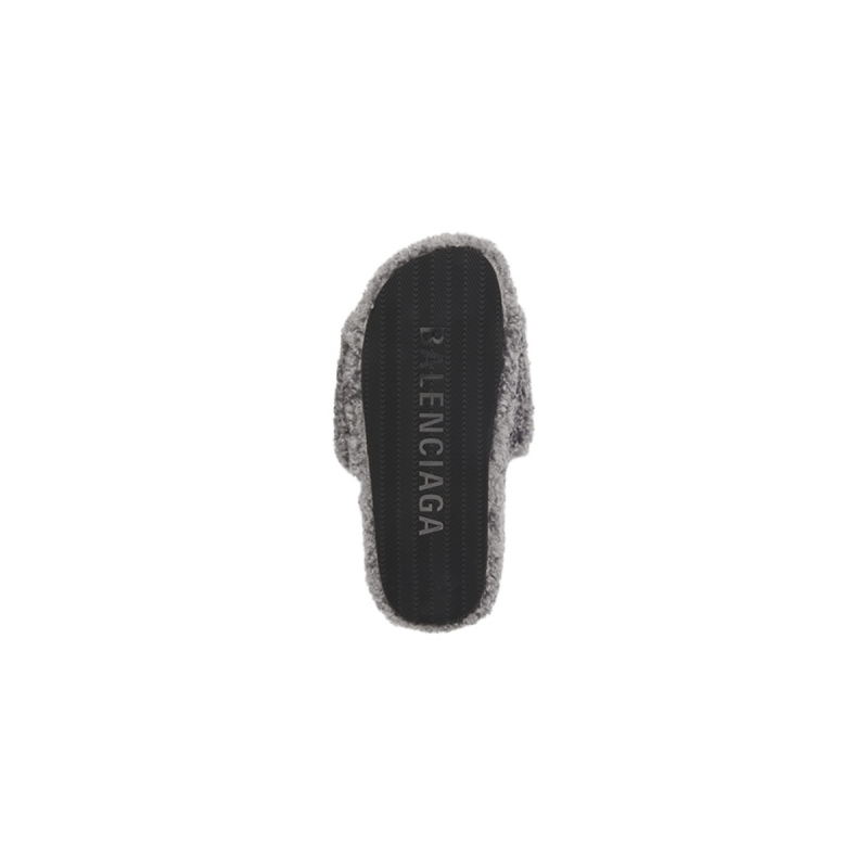 Coco Shoes Balenciaga Furry Slide Grey 654261W2D011596 - Cocoshoesvip.net