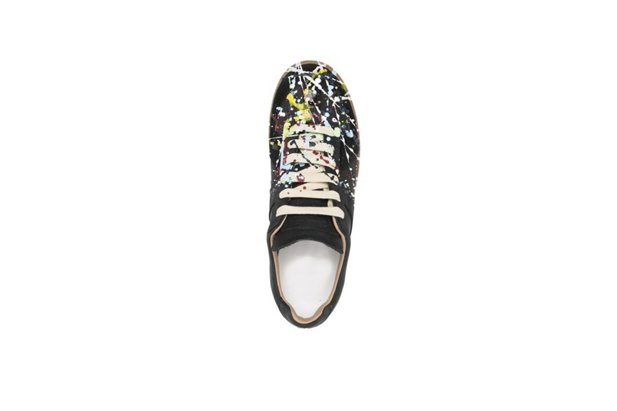 Coco Shoes Maison Margiela Black Paint Replica Sneakers S58WS0101P1892963 - Cocoshoesvip.net