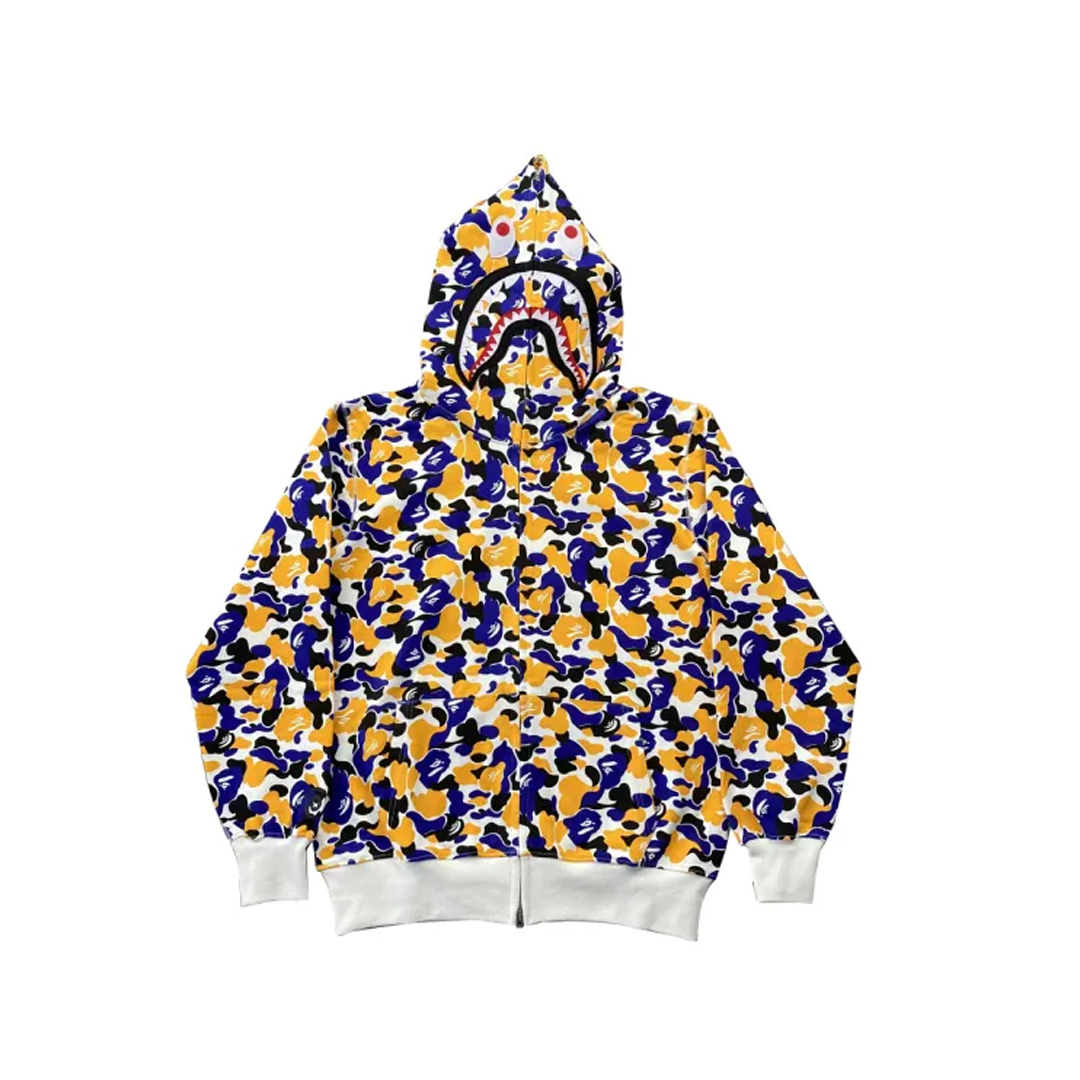 Coco Shoes BAPE ABC Camo Japanese Trendy Camou Flage Shark Hoodie - Cocoshoesvip.net