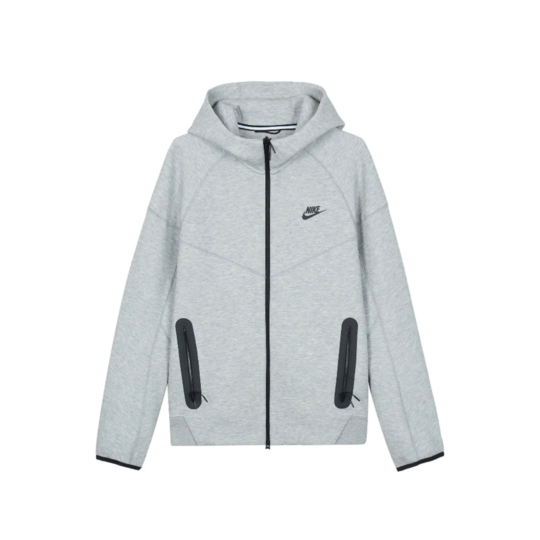 Coco Shoes Nike Sportswear Tech Fleece Full-Zip Hoodie & Joggers Set Dark Heather Grey and Black - Cocoshoesvip.net