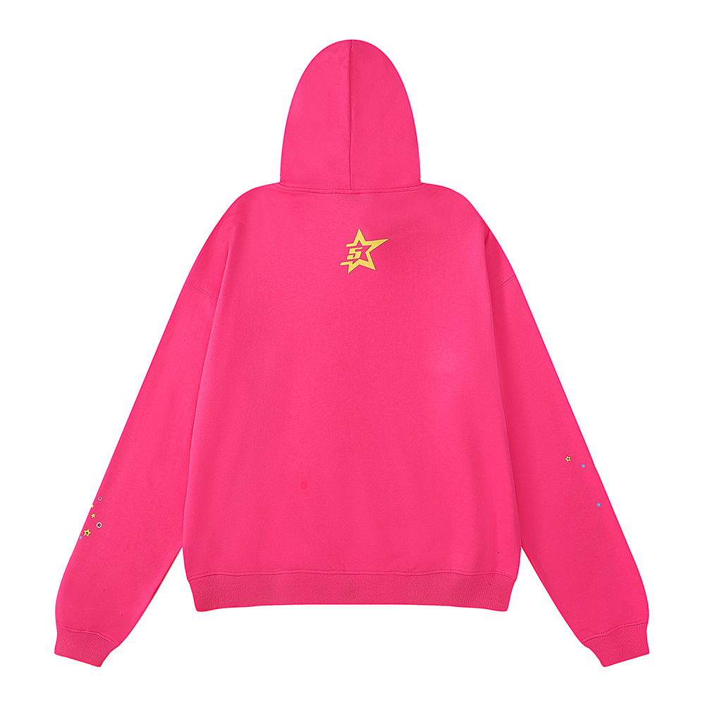 Coco Shoes Sp5der Young Thug Punk Hoodie Pink - Cocoshoesvip.net