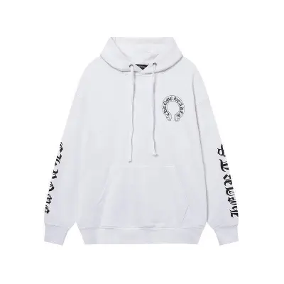 Chrome Hearts X Matty Boy Horseshoe Pullover Hoodie Black & White 02